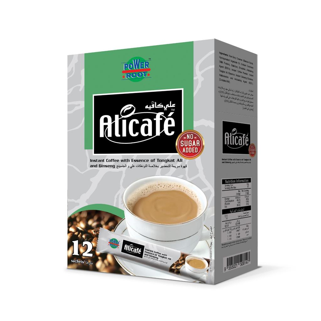 Alicafé 4in1 Essence Of Ginseng Sugar Free Instant Coffee 12g (12 Sticks)