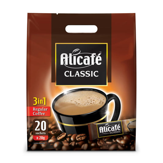 Alicafé Classic 3in1 Instant Coffee Pouch 20g (20 Sticks)
